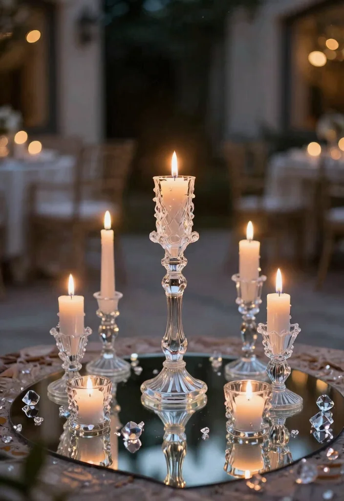 15 Romantic Patio Decor Concepts with Candles for Date Night 8. Candles and Crystals 0