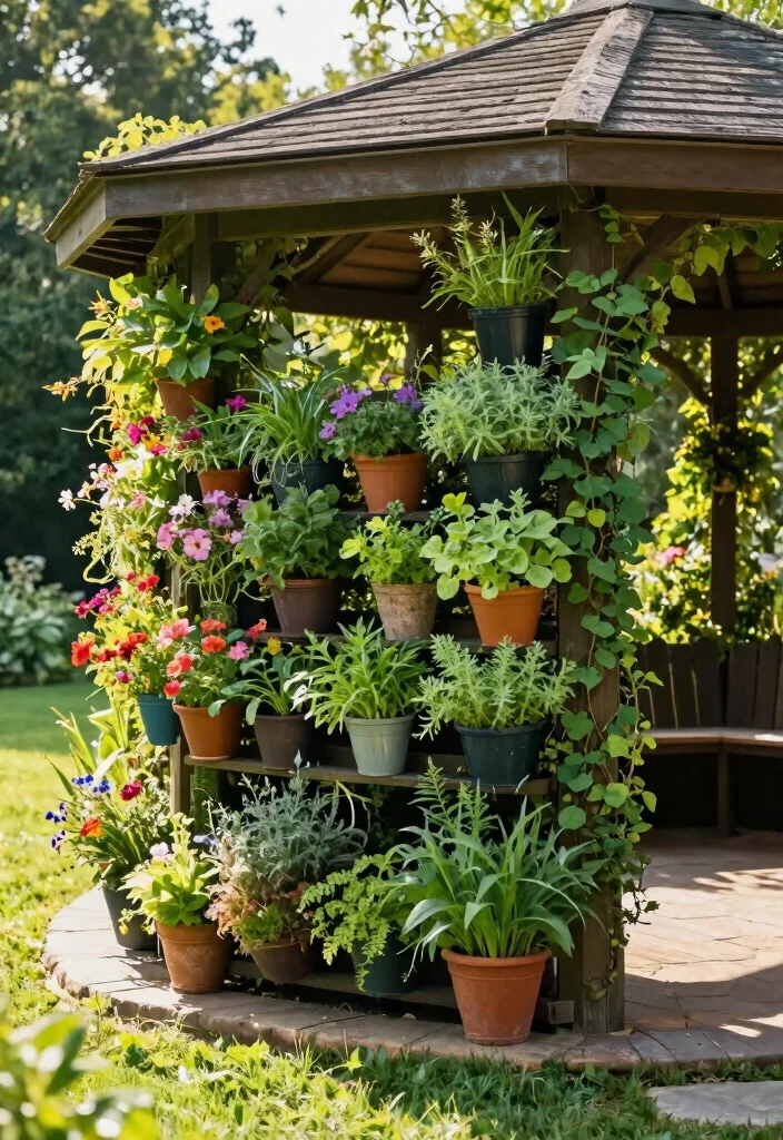 15 Stunning Hexagon Gazebo Ideas for Eco-Friendly Backyards 2 15 Stunning Hexagon Gazebo Ideas for Eco Friendly Backyards 2. Vertical Gardens 0