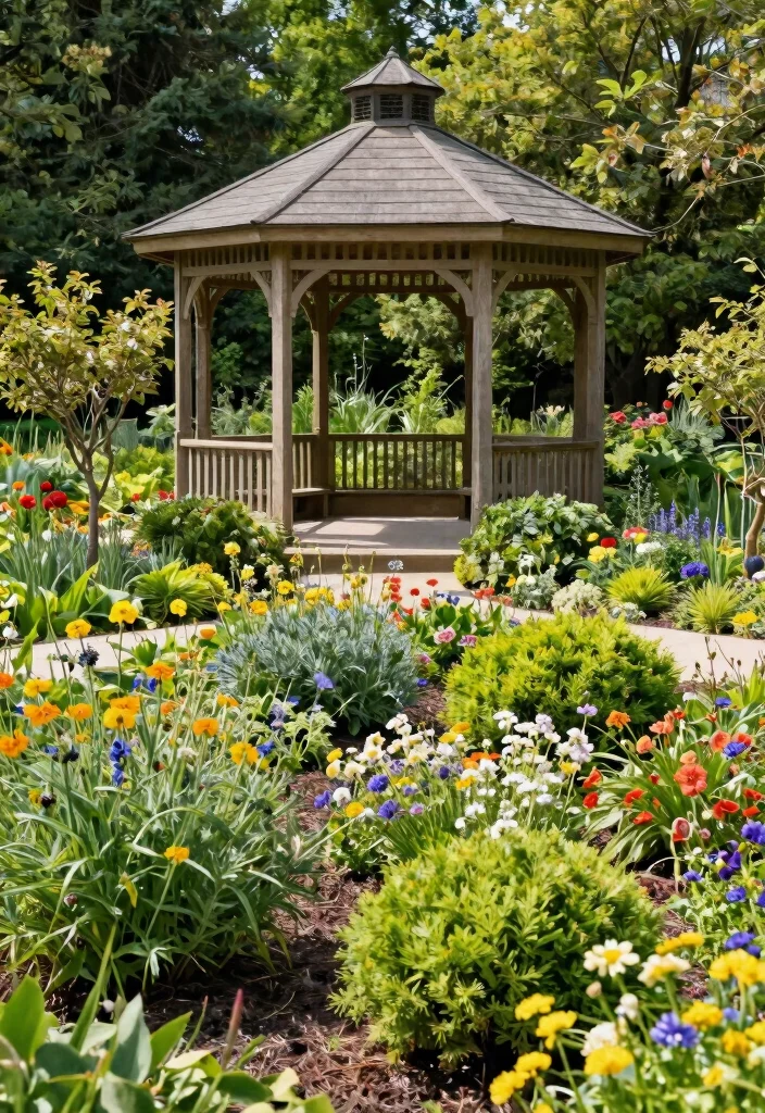 15 Stunning Hexagon Gazebo Ideas for Eco-Friendly Backyards 3 15 Stunning Hexagon Gazebo Ideas for Eco Friendly Backyards 3. Native Plant Landscaping 0