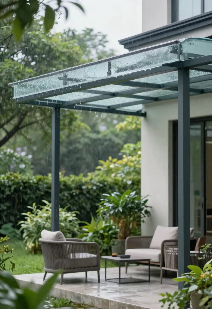 15 Sturdy Rain Awning Ideas to Keep Your Porch Dry 10. Polycarbonate Awnings 0