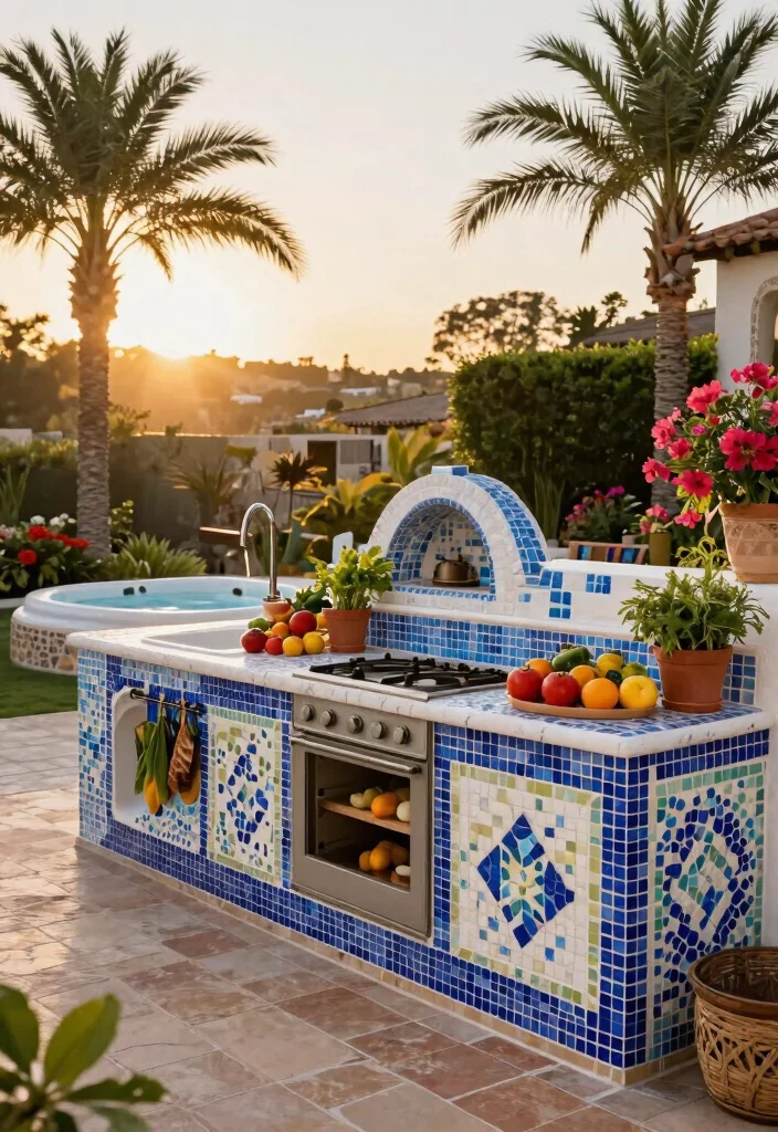 15 Ultimate Outdoor Kitchen and Hot Tub Ideas for Luxury Outdoor Living 3. Luxurious Mediterranean Escape 0