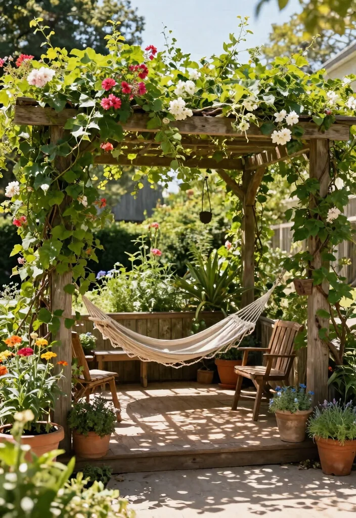 17 Beautiful Patio Awning Ideas Covered Decks Will Love 1. Lush Greenery Awning 0