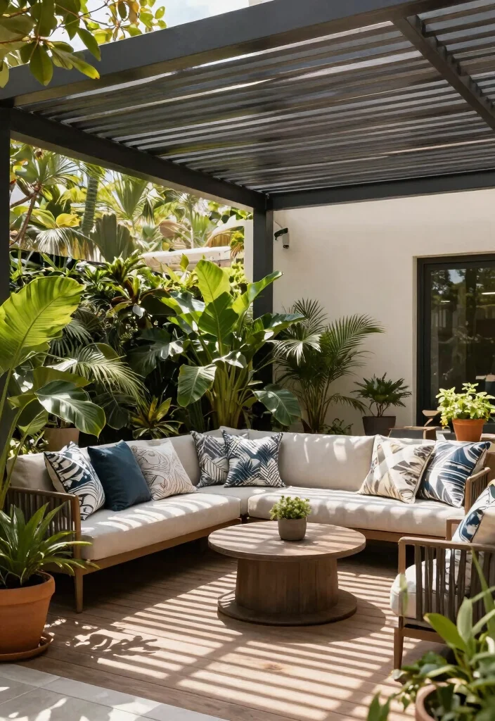 17 Beautiful Patio Awning Ideas Covered Decks Will Love 10. Pergolas with Adjustable Slats 0