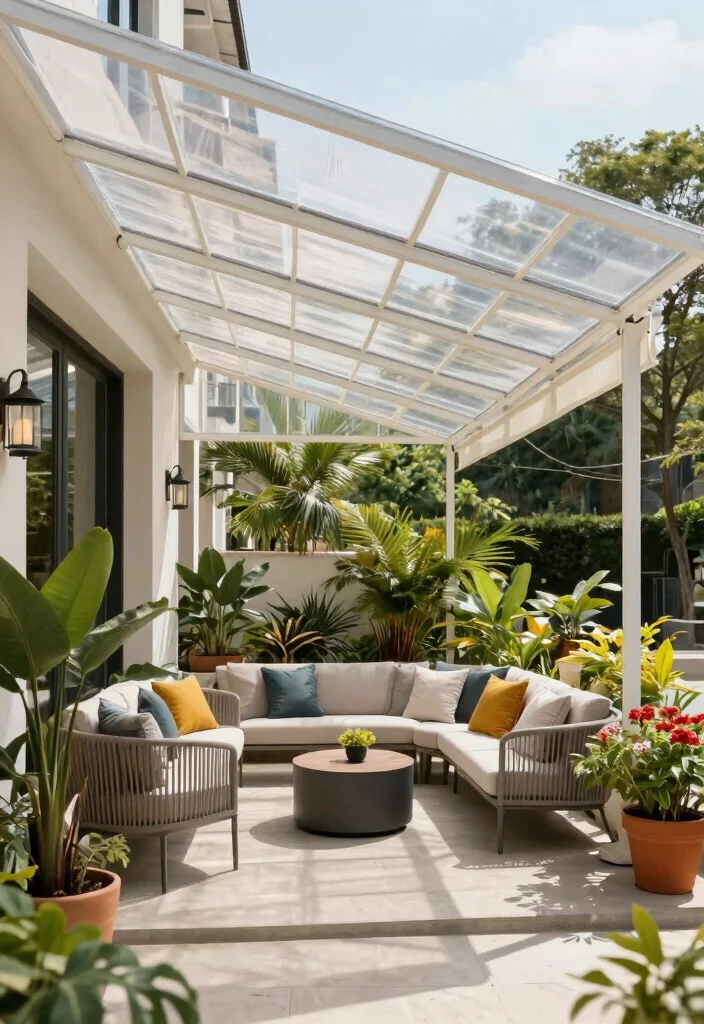 17 Beautiful Patio Awning Ideas Covered Decks Will Love 17. Transparent Polycarbonate Awnings 0