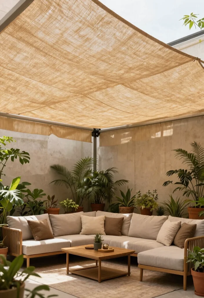 17 Beautiful Patio Awning Ideas Covered Decks Will Love 9. Eco Friendly Fabric Awnings 0
