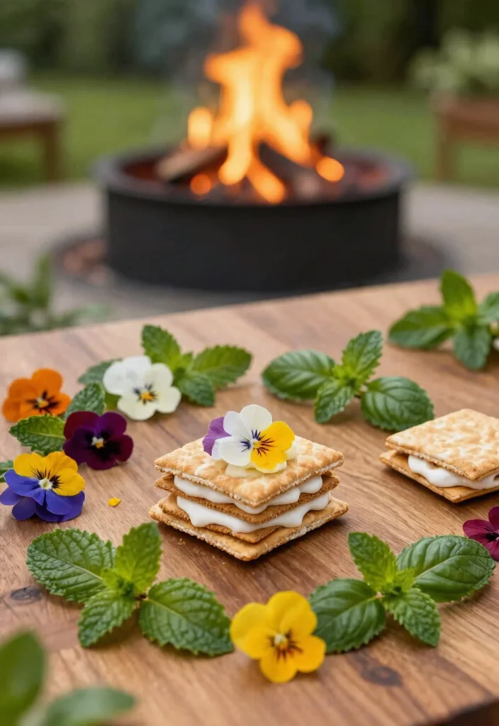 17 Fun Smores Fire Pit Inspirations for Family Backyard Nights 12. Nature Inspired Smores 0