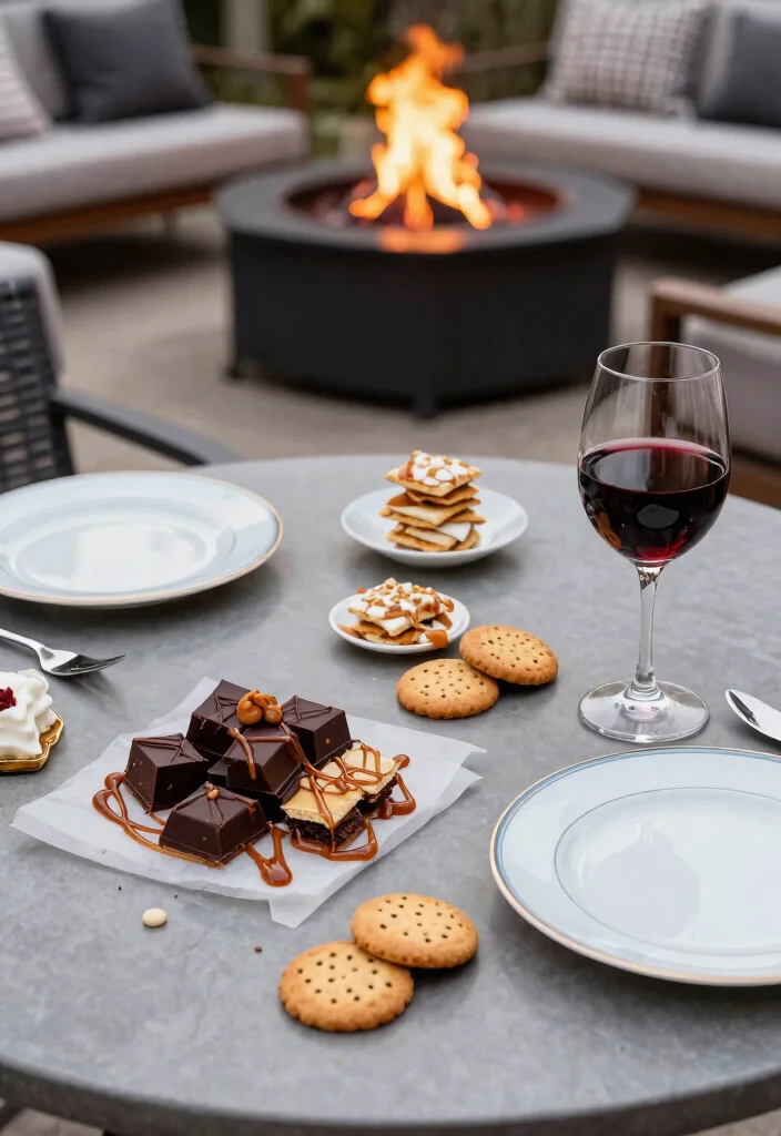 17 Fun Smores Fire Pit Inspirations for Family Backyard Nights 14. Grown Up Smores 0