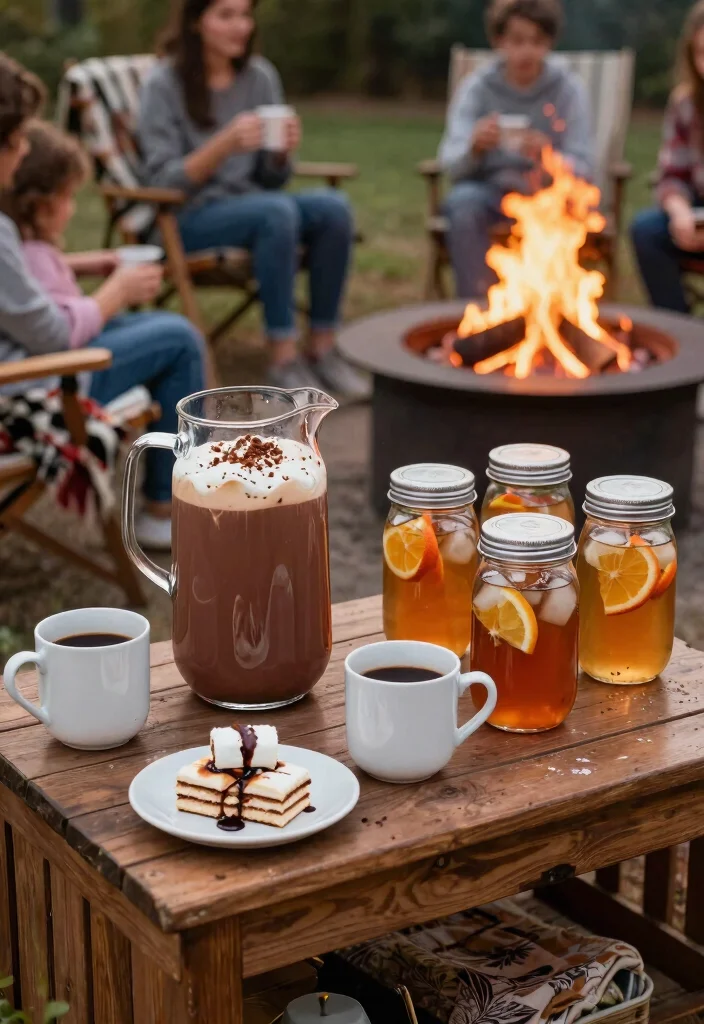 17 Fun Smores Fire Pit Inspirations for Family Backyard Nights 15. Smores and Drinks Pairing 0