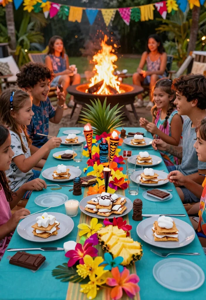 17 Fun Smores Fire Pit Inspirations for Family Backyard Nights 3. Themed Smores Nights 0