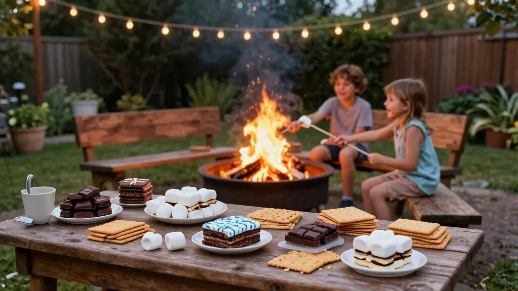 17 Fun Smores Fire Pit Inspirations for Family Backyard Nights