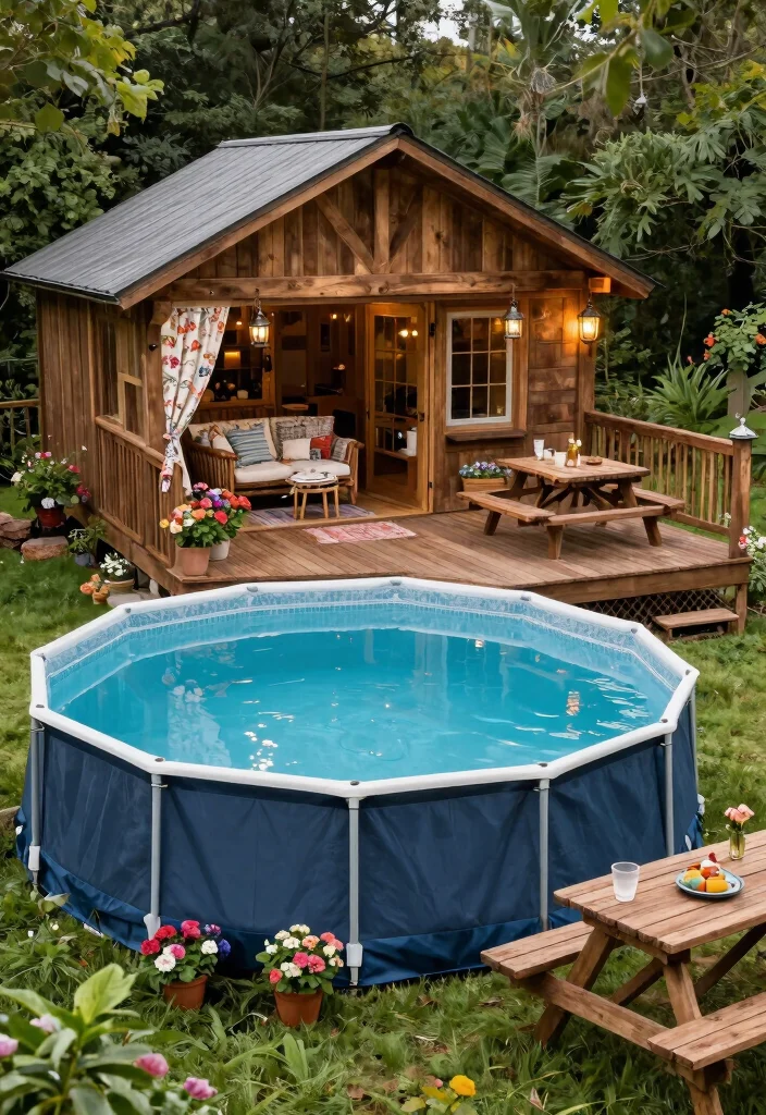20 Best Above Ground Pool Decks: Ultimate Guide 12 20 Best Above Ground Pool Decks Ultimate Guide 12. Country Style Deck Quaint and Welcoming 0