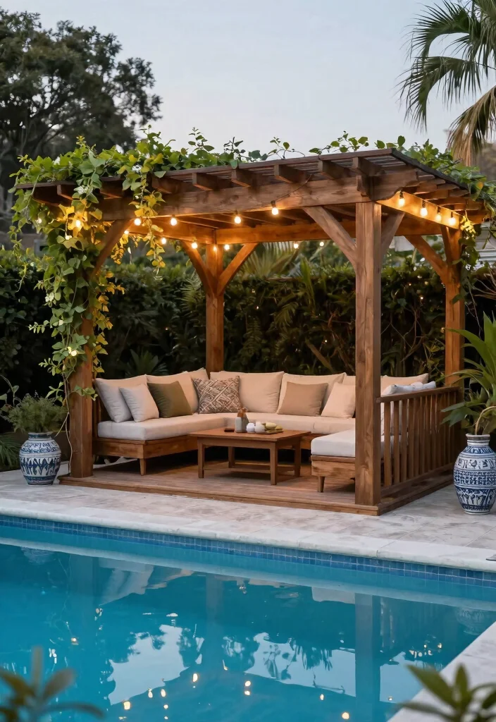 20 Best Above Ground Pool Decks: Ultimate Guide 18 20 Best Above Ground Pool Decks Ultimate Guide 18. Pergola Enhanced Deck Shade and Style 0