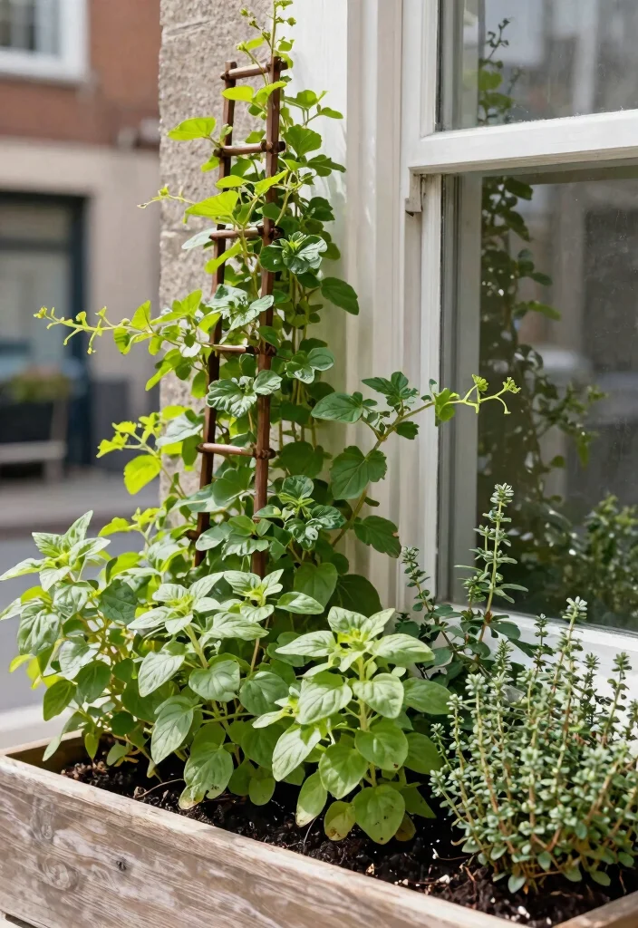 21 Bright Spring Window Box Inspiration Photos for Herb Gardeners 11. Multi Purpose Window Box 0