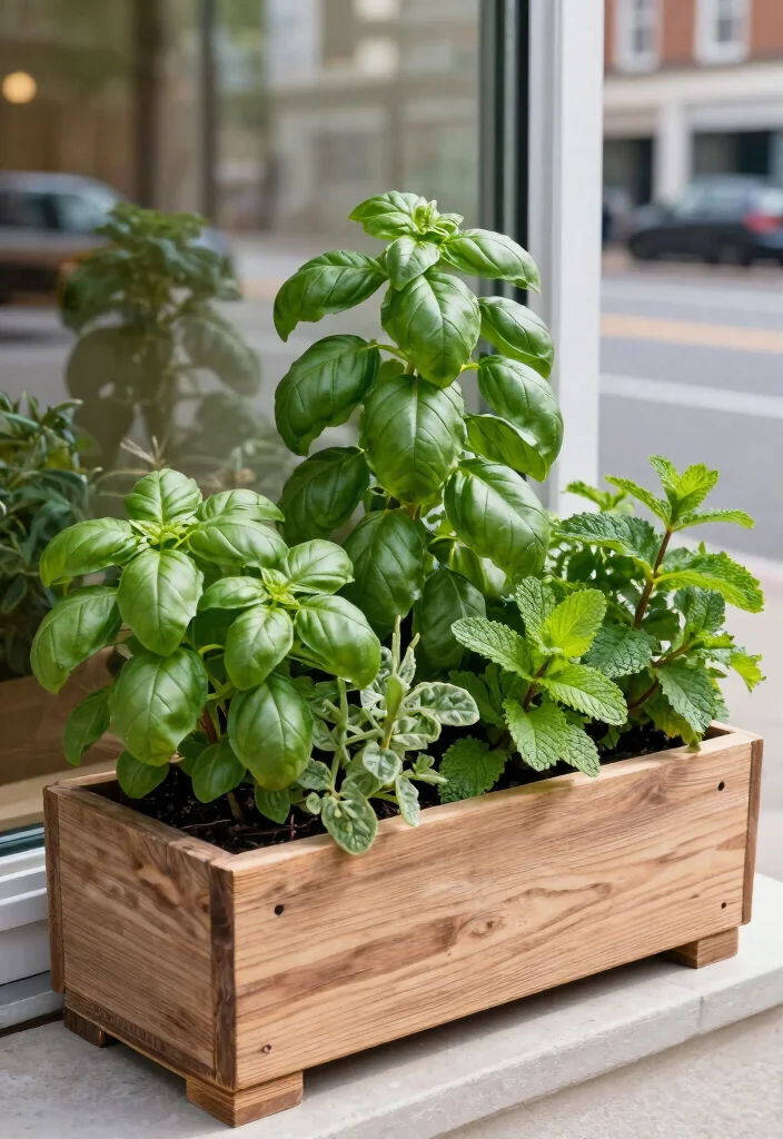 21 Bright Spring Window Box Inspiration Photos for Herb Gardeners 17. Feng Shui Herb Window Box 0