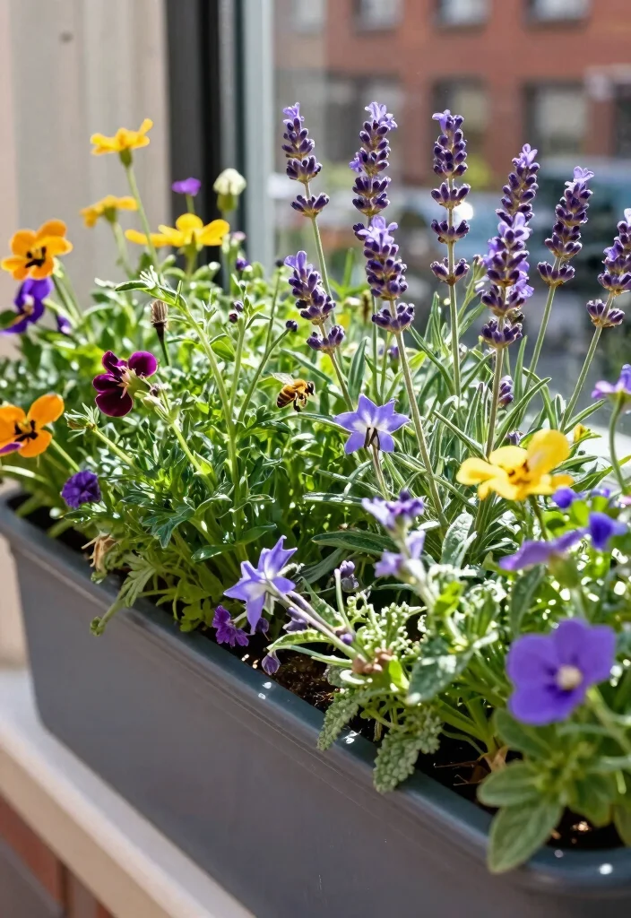 21 Bright Spring Window Box Inspiration Photos for Herb Gardeners 19. Herb Companions for Pollinators 0