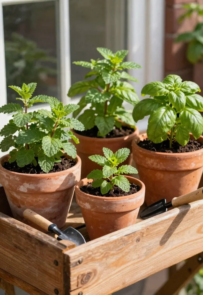 21 Bright Spring Window Box Inspiration Photos for Herb Gardeners 8. Terracotta Tradition 0