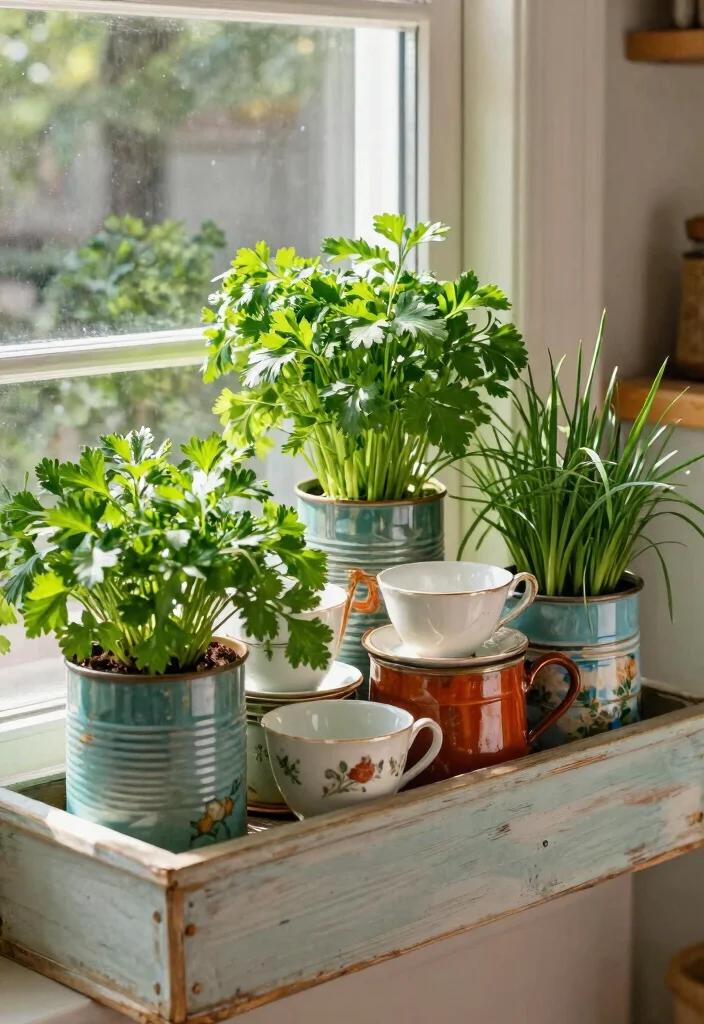 21 Bright Spring Window Box Inspiration Photos for Herb Gardeners 9. Creative Upcycling 0