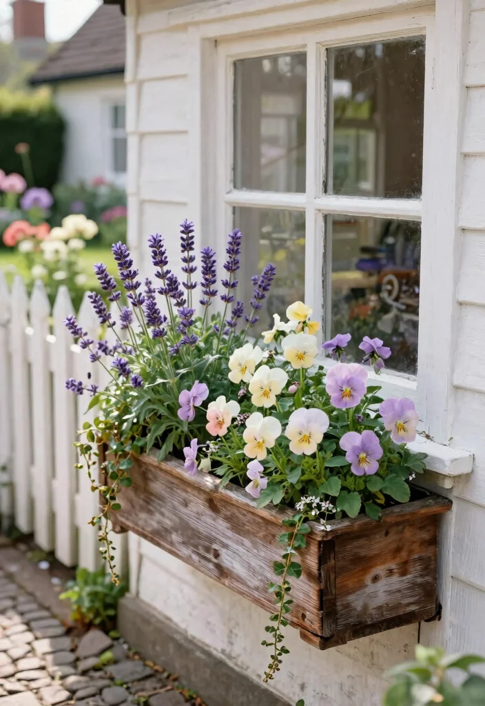 21 Colorful Inspiration for Window Box Plants Floral Mix 1. Classic Cottage Charm 0