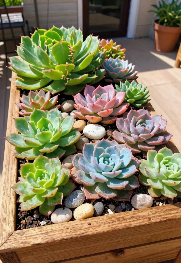 21 Colorful Inspiration for Window Box Plants Floral Mix 13. Colorful Succulent Displays 0
