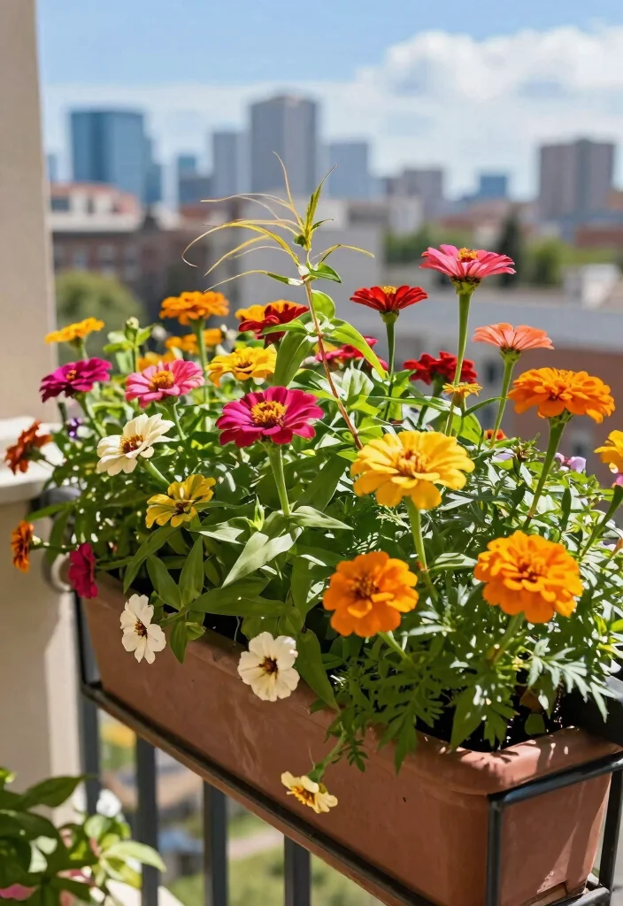 21 Colorful Inspiration for Window Box Plants Floral Mix 2. Bold and Bright 0