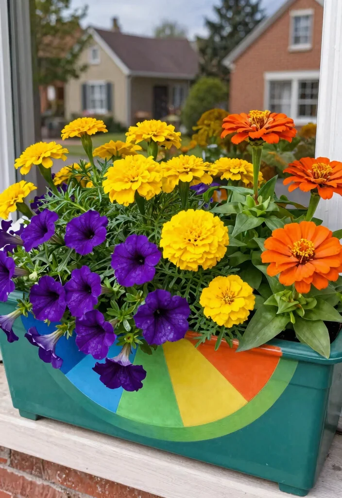 21 Colorful Inspiration for Window Box Plants Floral Mix 20. Vibrant Color Wheel 0