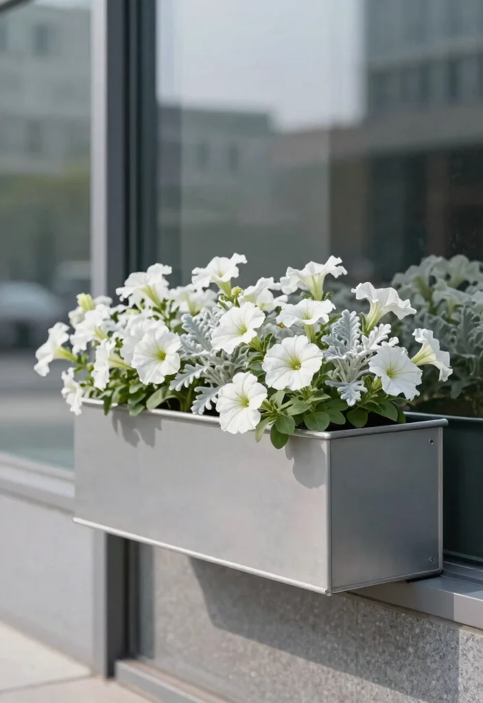 21 Colorful Inspiration for Window Box Plants Floral Mix 3. Minimalist Elegance 0