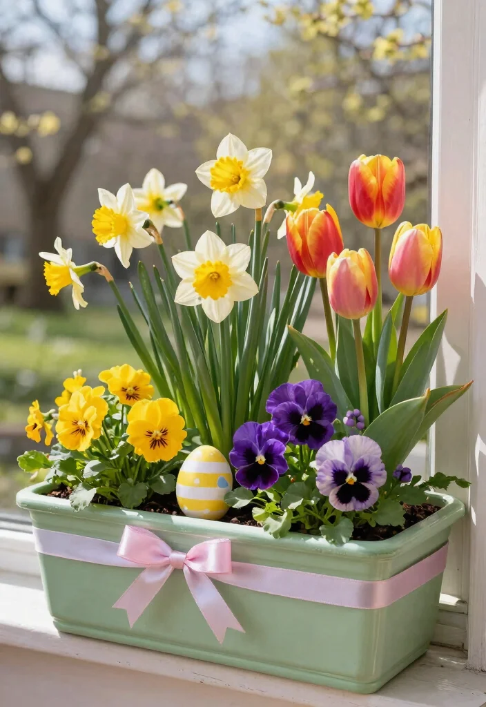 21 Colorful Inspiration for Window Box Plants Floral Mix 6. Seasonal Sensations 0