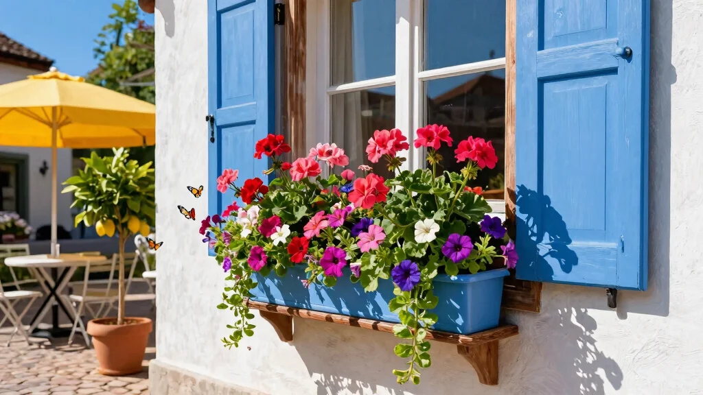 21 Colorful Inspiration for Window Box Plants [Floral Mix]