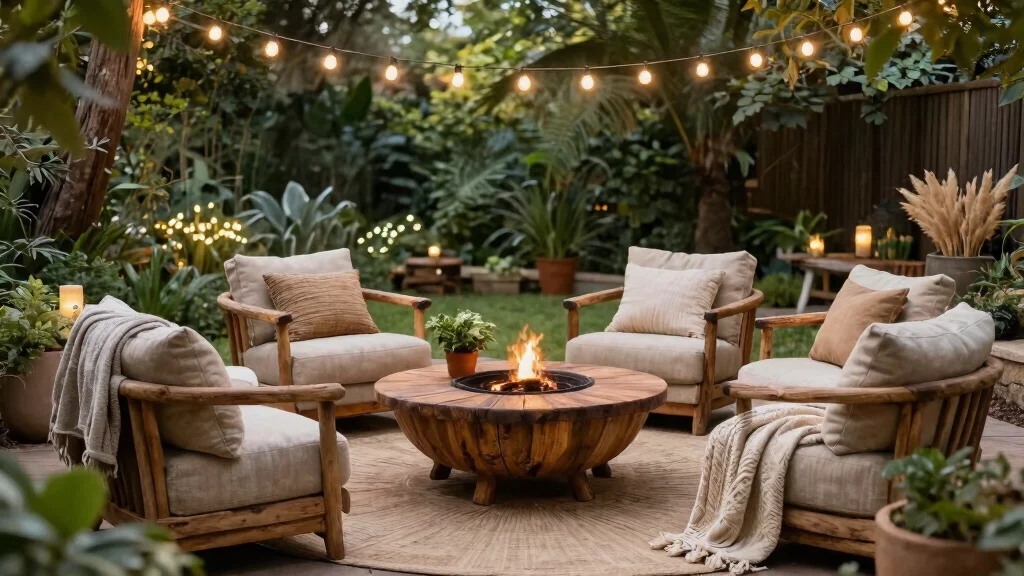 21 Comfortable Fire Pit Furniture Ideas for Lounging