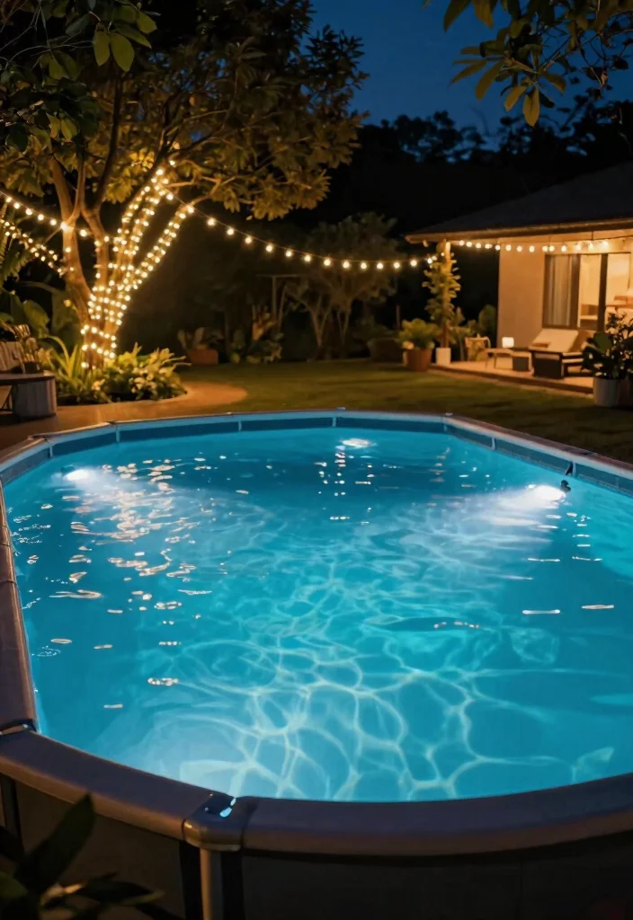 21 Essential Above Ground Pool Tips for Beginners 7. Adding Lighting for Night Swims 0