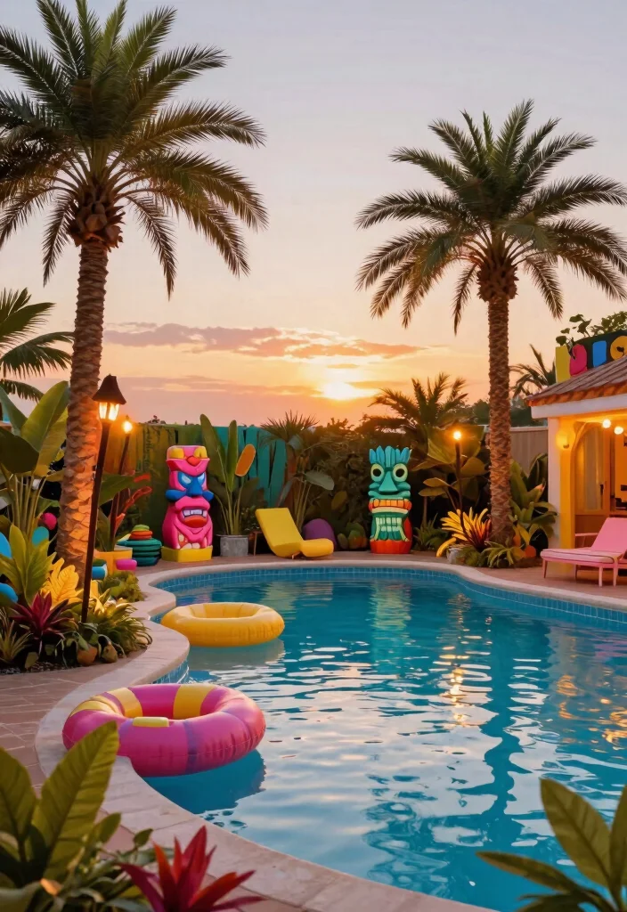 21 Essential Above Ground Pool Tips for Beginners 9. Creating a Themed Pool Area 0