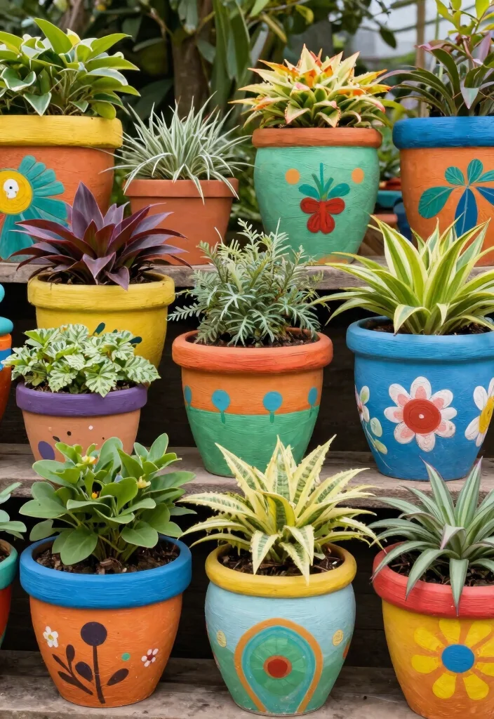 21 Most Stylish Outdoor Planter Ideas for Modern Yards 13. Creative Art Planters 0