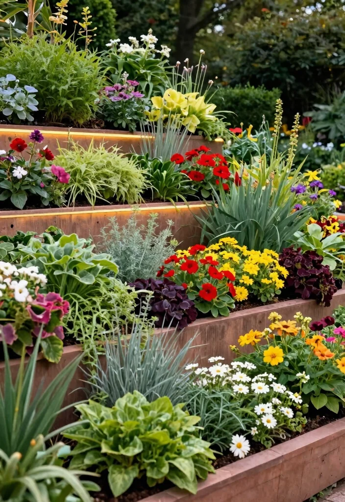21 Most Stylish Outdoor Planter Ideas for Modern Yards 17. Terraced Planter Boxes 0