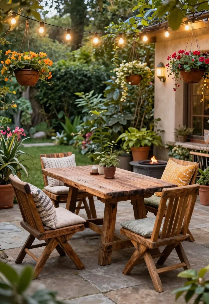 21 Stunning Outdoor Patio Design Collection Ideas to Pin 1. Reclaimed Wood Furniture 0