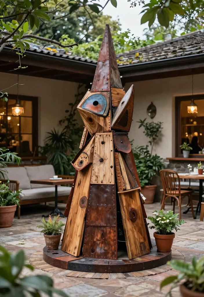 21 Stunning Outdoor Patio Design Collection Ideas to Pin 11. Outdoor Art Installations 0