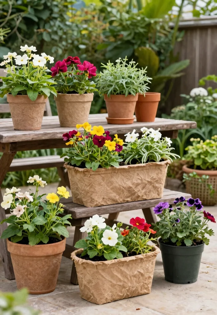 21 Stunning Outdoor Patio Design Collection Ideas to Pin 8. Sustainable Planters 0