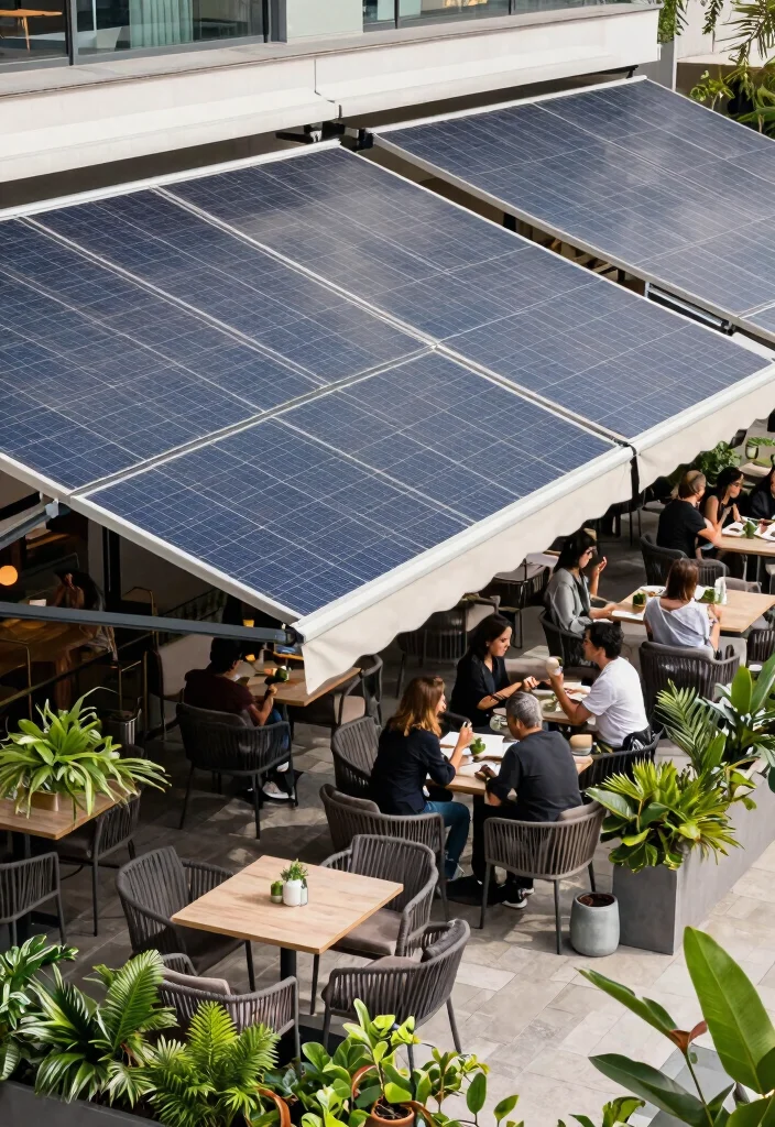 21 Stylish Restaurant Awning Ideas for Patio Dining 9 21 Stylish Restaurant Awning Ideas for Patio Dining 9. Solar Powered Awnings for Sustainability 0
