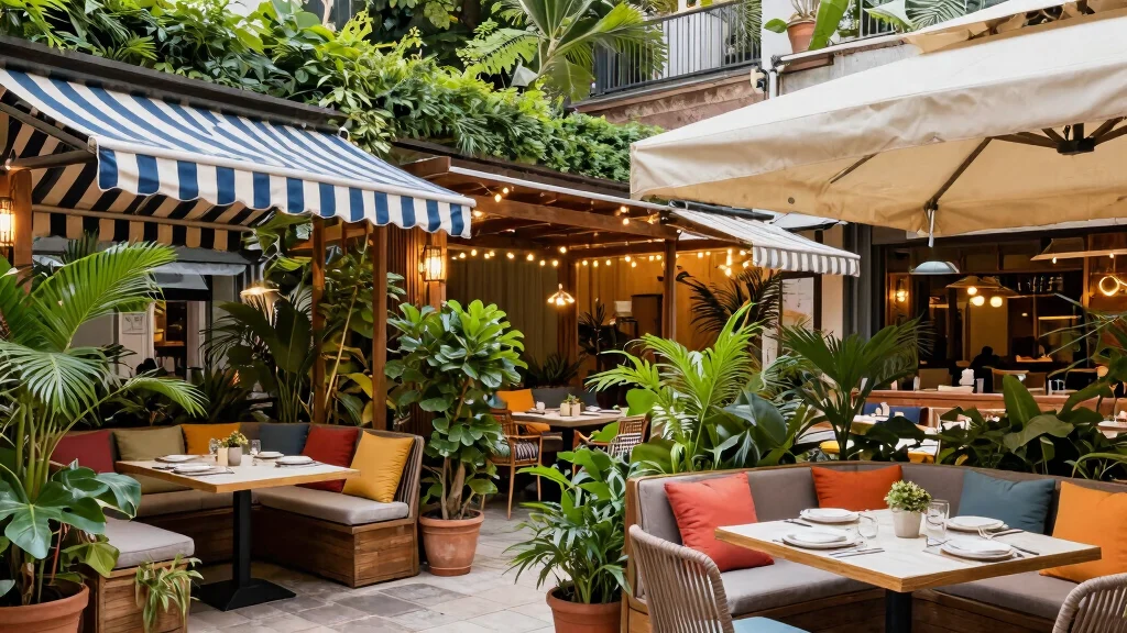 21 Stylish Restaurant Awning Ideas for Patio Dining