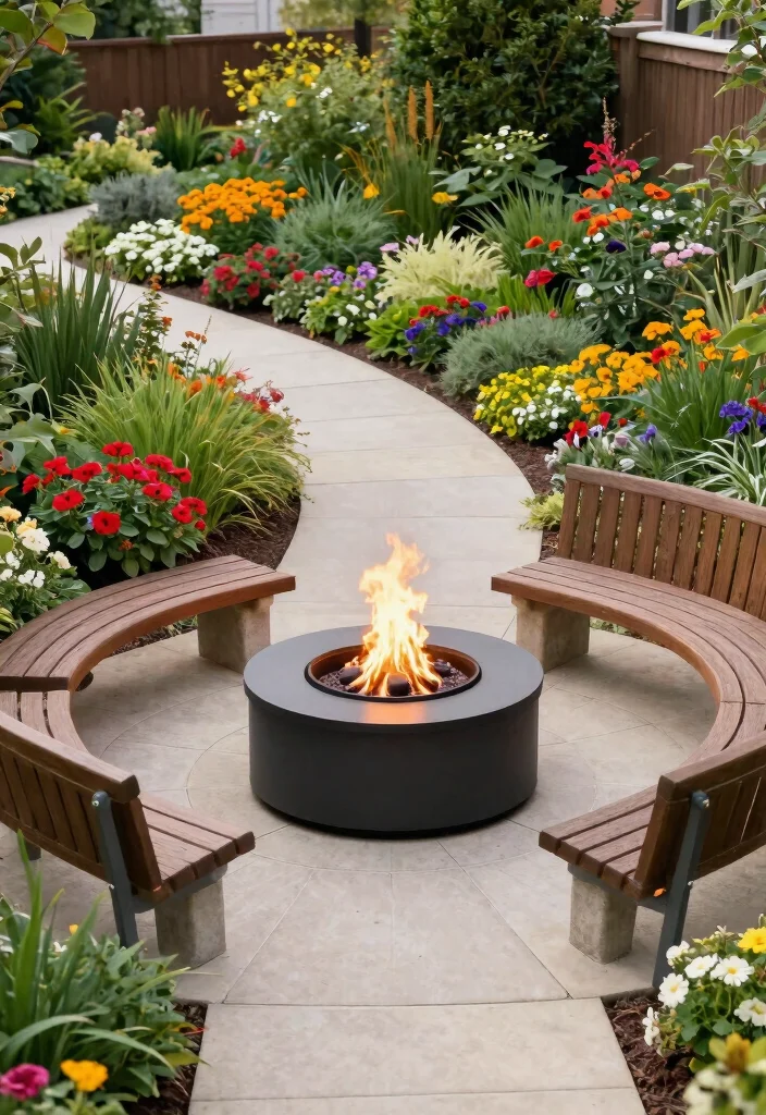 25 Breathtaking Fire Pit Inspiration Photos for Fall Nights 14. Fire Pit as a Garden Focal Point 0