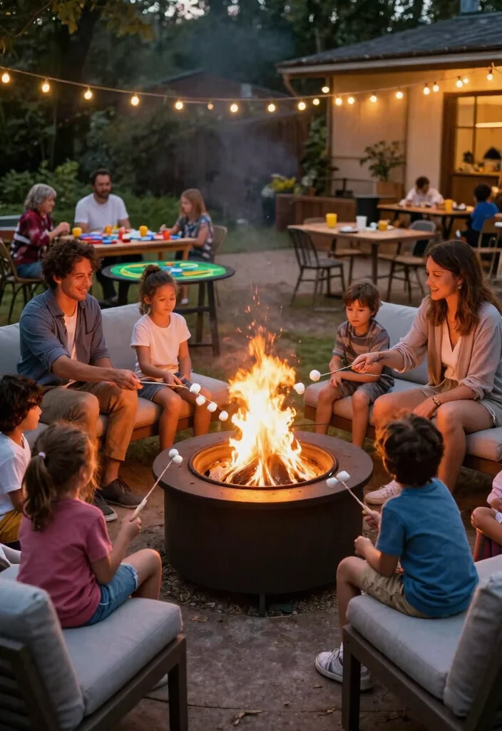 25 Breathtaking Fire Pit Inspiration Photos for Fall Nights 15. Family Friendly Fire Pit Area 0