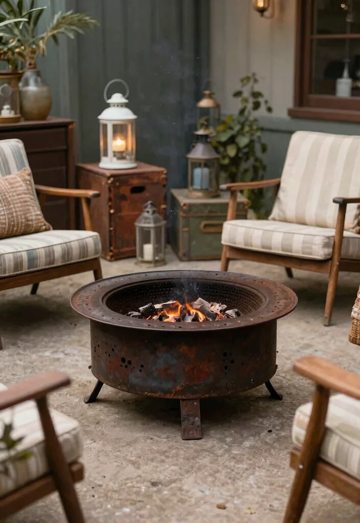 25 Breathtaking Fire Pit Inspiration Photos for Fall Nights 21. Vintage Fire Pit Designs 0