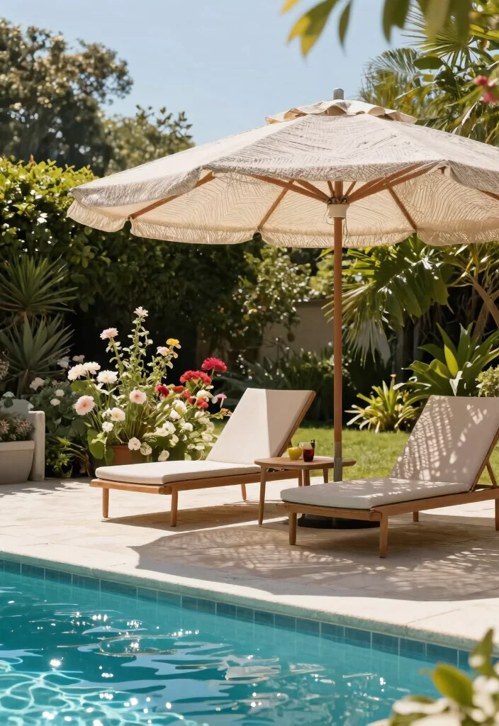 7 Best Above Ground Pool Umbrella Ideas Ultimate Shade 4. Mesh Canopy Umbrella 0