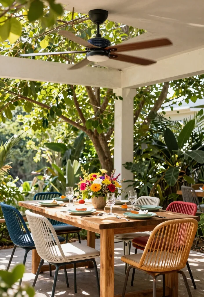 7 Cool Patio Decor Ideas with Fans for Hot Summer Days 1. Solar Powered Ceiling Fans A Breeze of Fresh Air 0