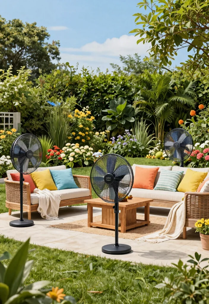 7 Cool Patio Decor Ideas with Fans for Hot Summer Days 7. Eco Friendly Fan Solutions Sustainable Summer Bliss 0