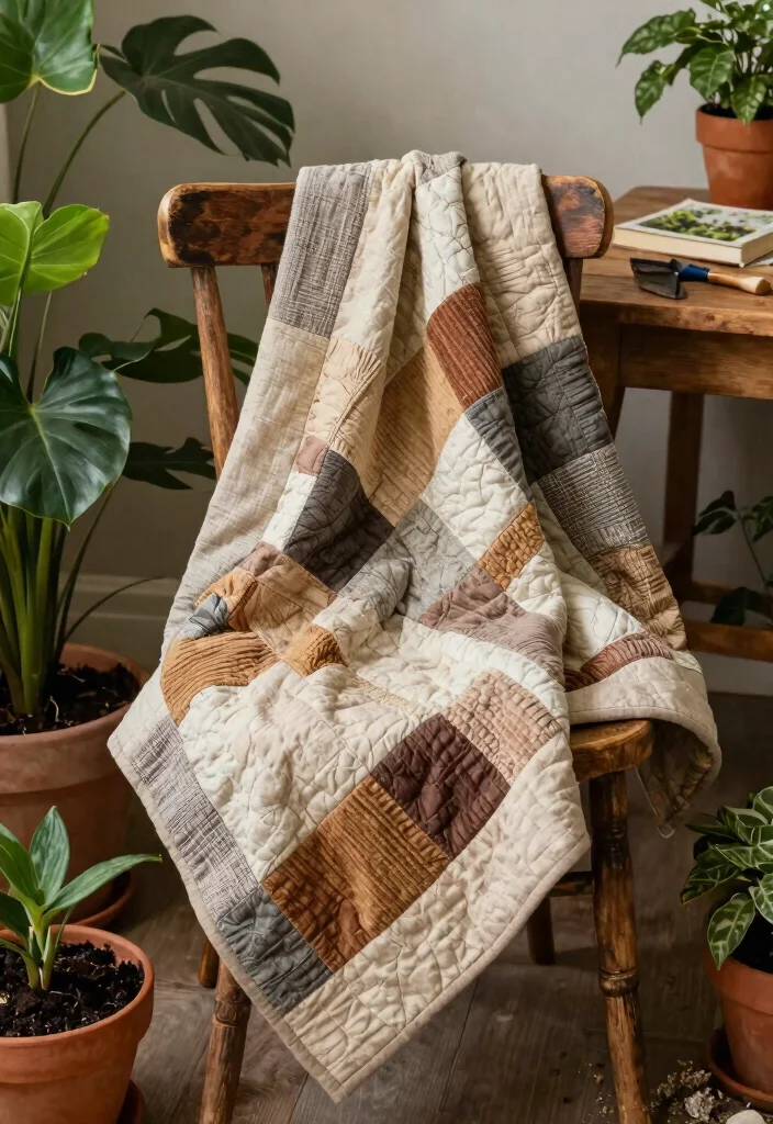 7 Creative Window Box Quilt Ideas for Sewing Projects 2. Earthy Tones and Textures 0
