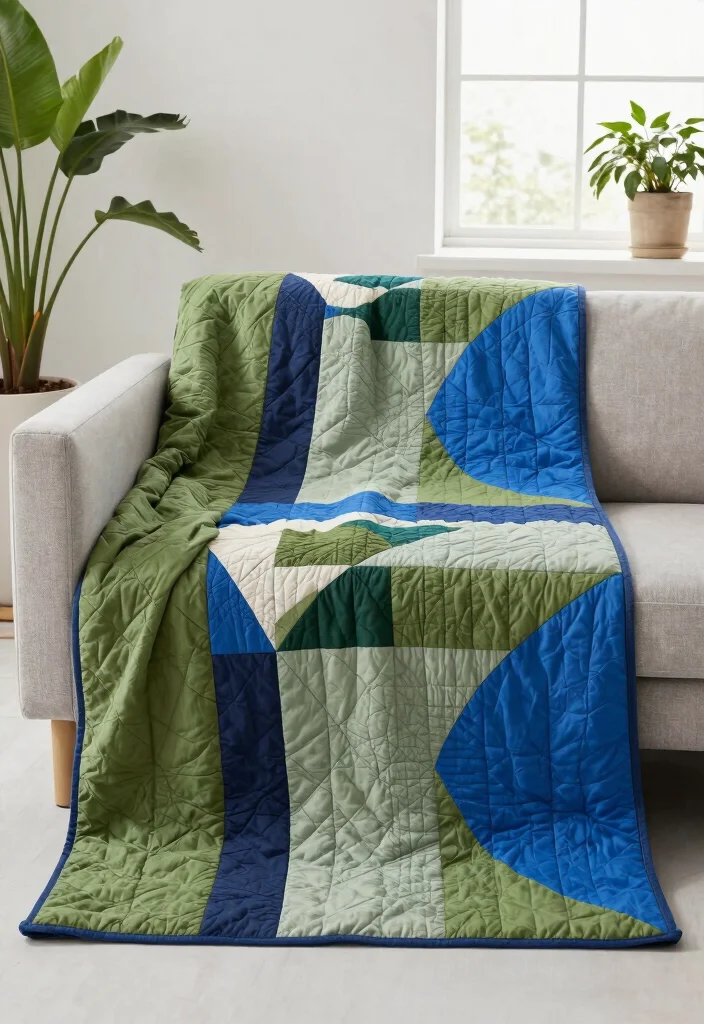 7 Creative Window Box Quilt Ideas for Sewing Projects 4. Nature Inspired Color Blocking 0