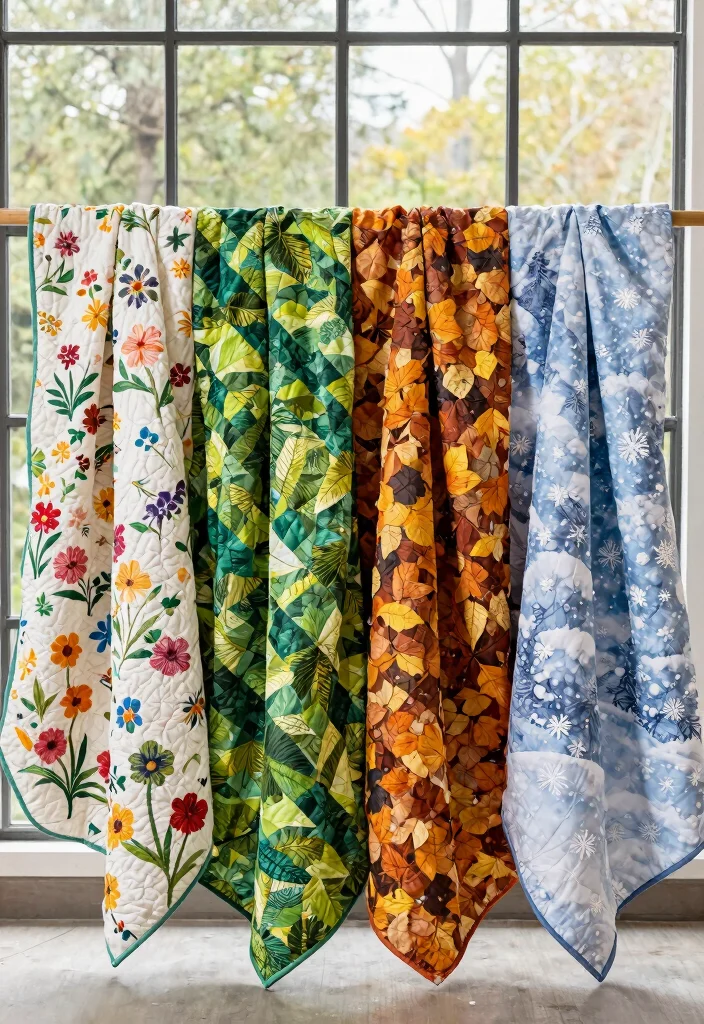 7 Creative Window Box Quilt Ideas for Sewing Projects 5. Seasonal Themes 0