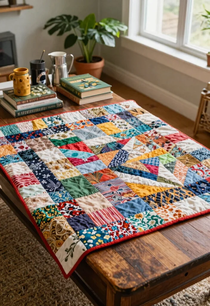 7 Creative Window Box Quilt Ideas for Sewing Projects 6. Recycled Fabric Quilts 0