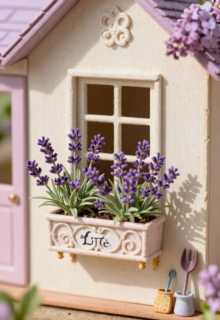 7 Cute Dollhouse Window Box Ideas for Miniatures 4. Vintage French Flair 0
