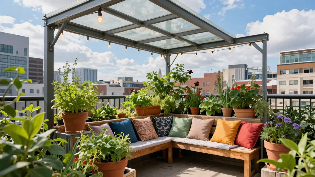 7 Edgy Industrial Awning Ideas for Urban Gardening
